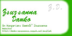 zsuzsanna damko business card